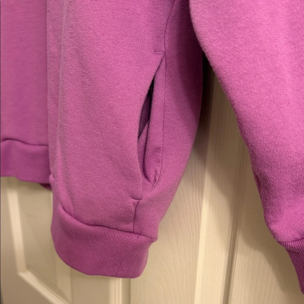 Victoria's Secret Lavender Quarter-Zip Fleece Pullover - Picture 4 of 7